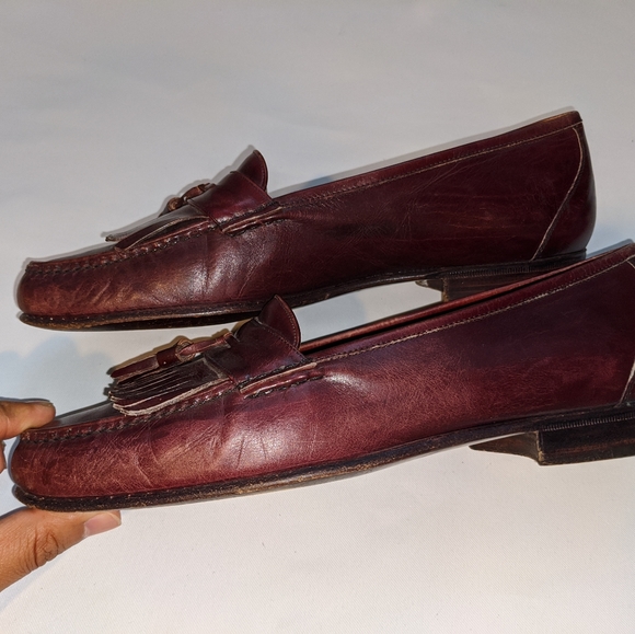 Cole Haan Penny Loafers Kilted Fringe w/tassels 8 - Picture 8 of 8